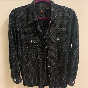 Lizsport Dark Navy Long Sleeve Button-Up shirt